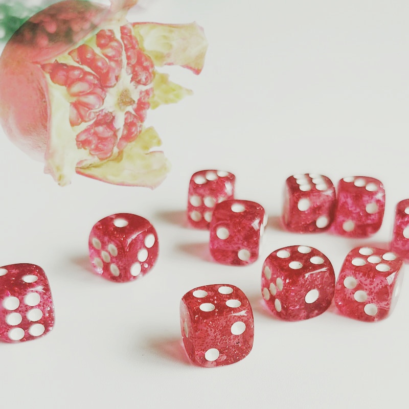 10pcs 반짝이 주사위 롤러 D6 6 얼굴 12mm  - Board Game Digital 리뷰 및 가격