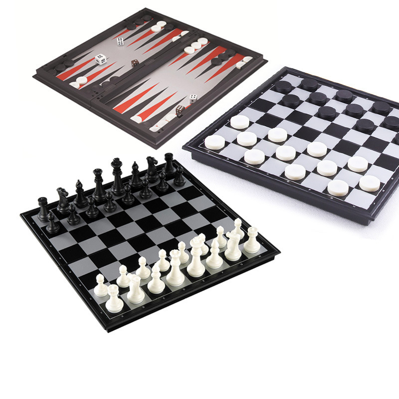 접이식 자석 체스 25CM 체커 백개먼 게임 보드 3- - Board Game Vantage 리뷰 및 가격