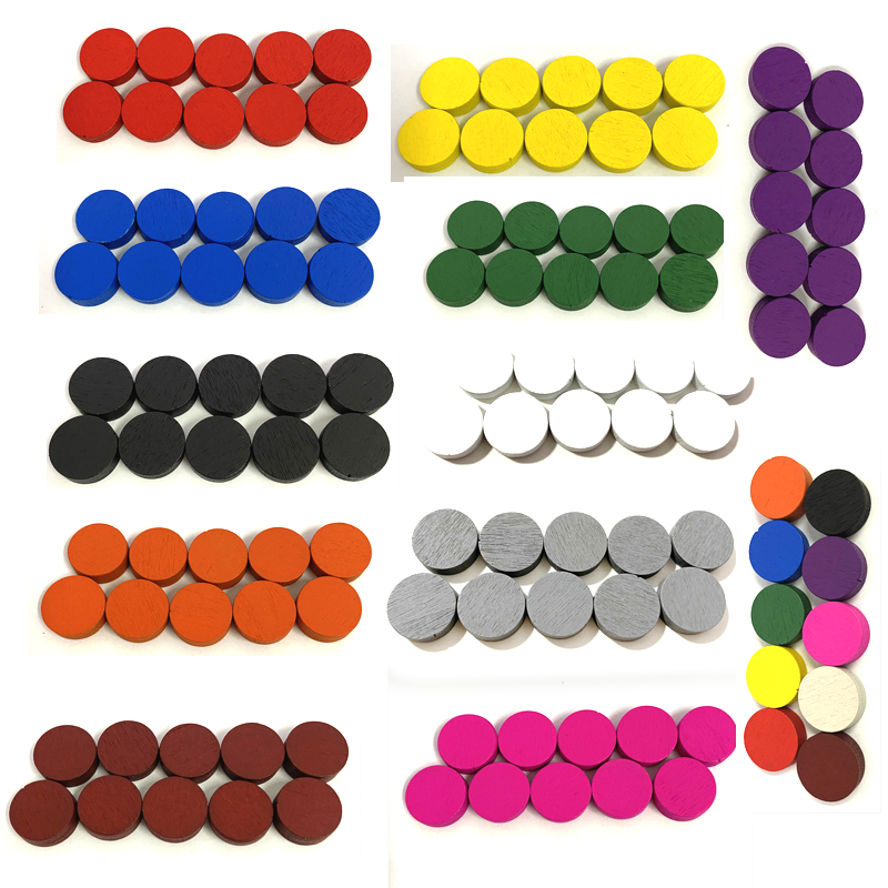 100 조각 직경 15*5MM 나무 전당포 게임 조각  - Board Game Sequence 리뷰 및 가격