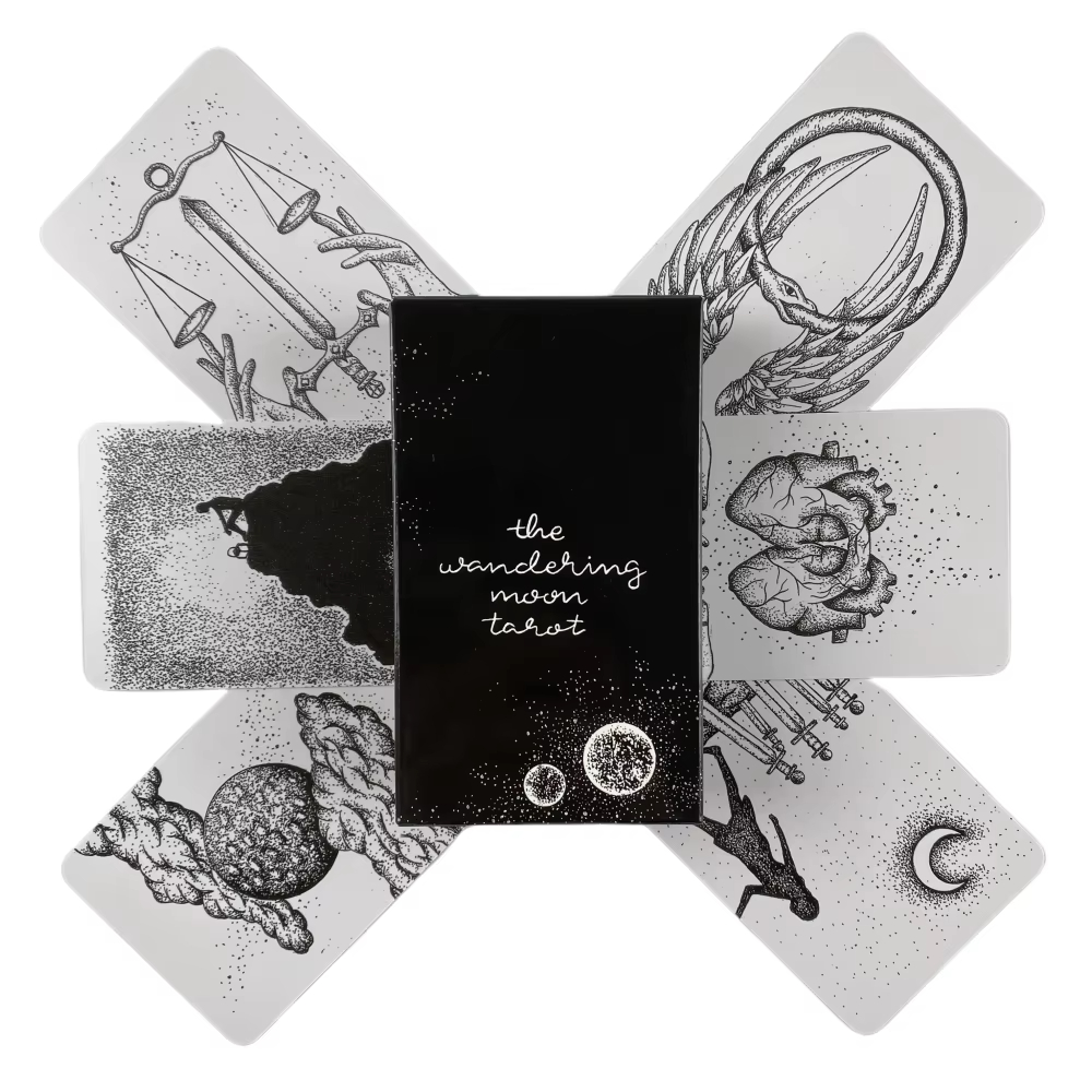 The Wandering Moon 타로 덱 78 카드  - Board Game Quantum 리뷰 및 가격
