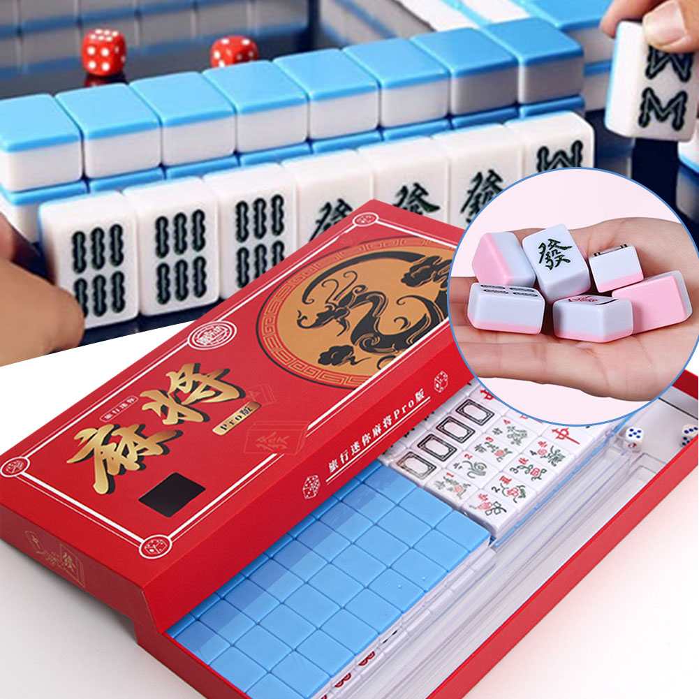 휴대용 여행 미니 마작 세트 여행용 마작 세트 보관 상 - Board Game Box 리뷰 및 가격
