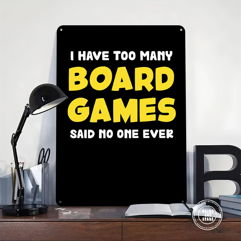 보드게임 재미있는 명언 포스터 레트로 3D 프린팅 금속 - Board Game Quote 리뷰 및 가격