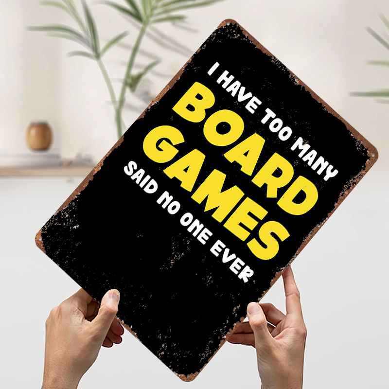 보드게임 재미있는 명언 포스터 레트로 3D 프린팅 금속 - Board Game Quote 리뷰 및 가격