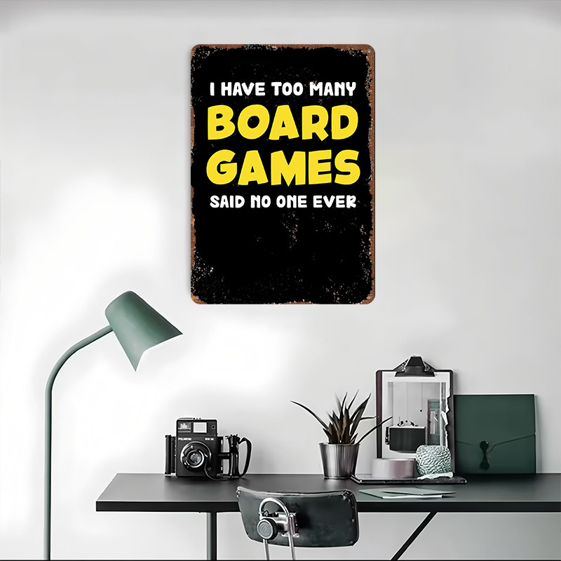 보드게임 재미있는 명언 포스터 레트로 3D 프린팅 금속 - Board Game Quote 리뷰 및 가격