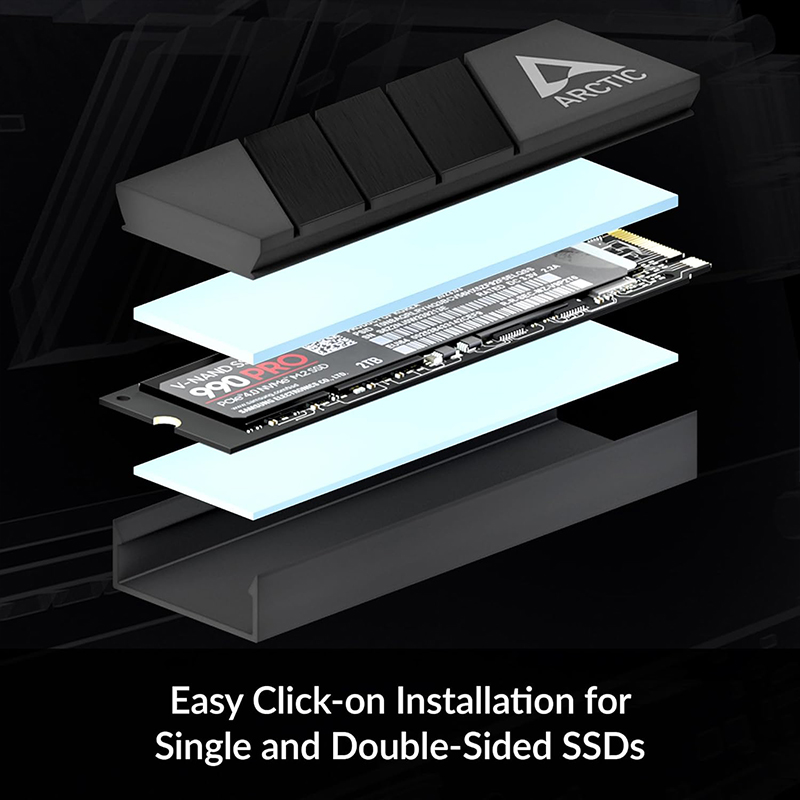 M.2 2280 SSD용 ARCTIC M2 Pro 블랙 - Board Game Heat 리뷰 및 가격