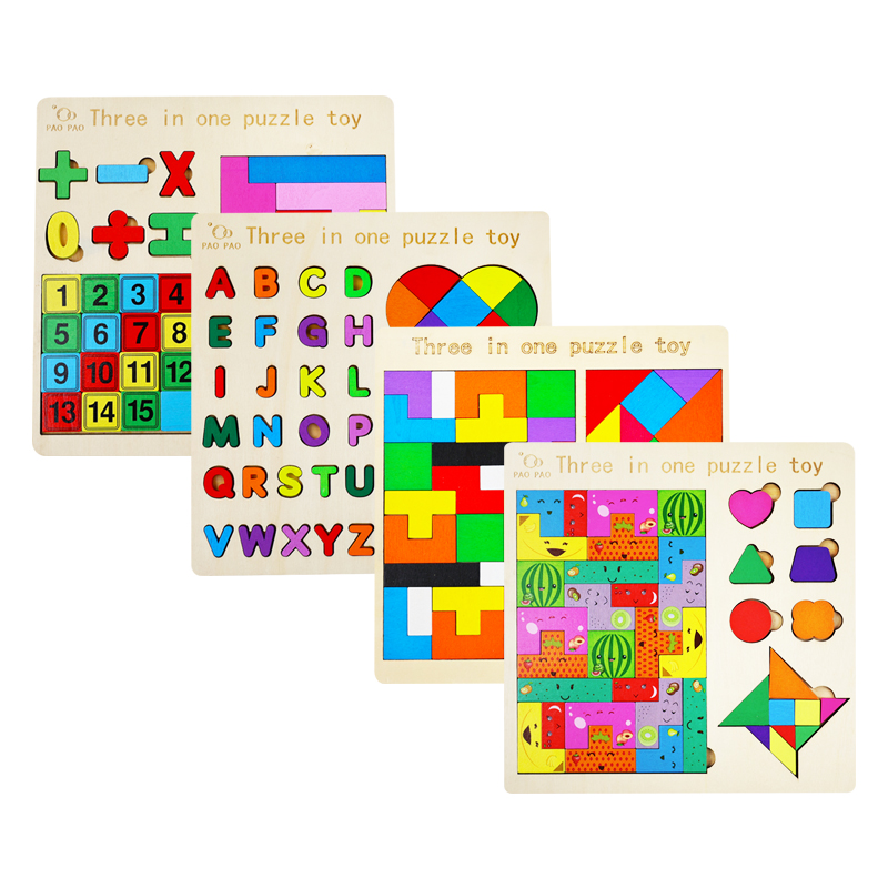 3 IN 1 어린이 나무 블록 퍼즐 게임 아기 Thin - Board Game Land 리뷰 및 가격