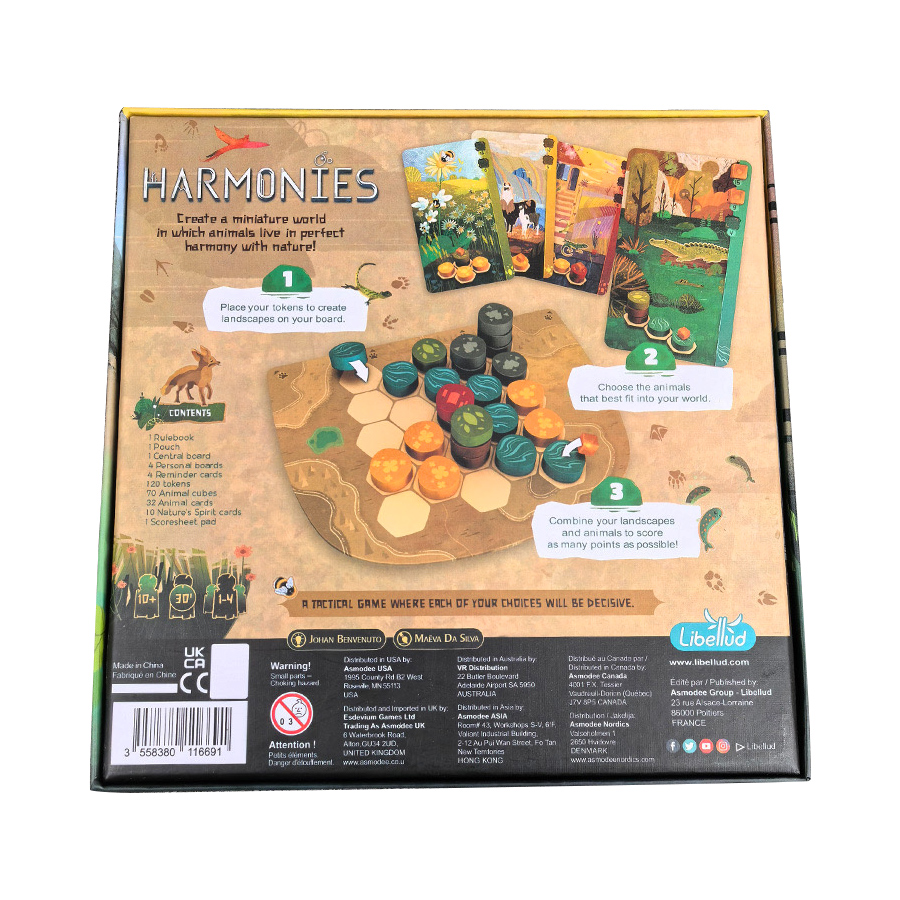 하모니 - 보드 게임 - 동물을 위한 풍경 및 서식지  - Board Game Heat 리뷰 및 가격