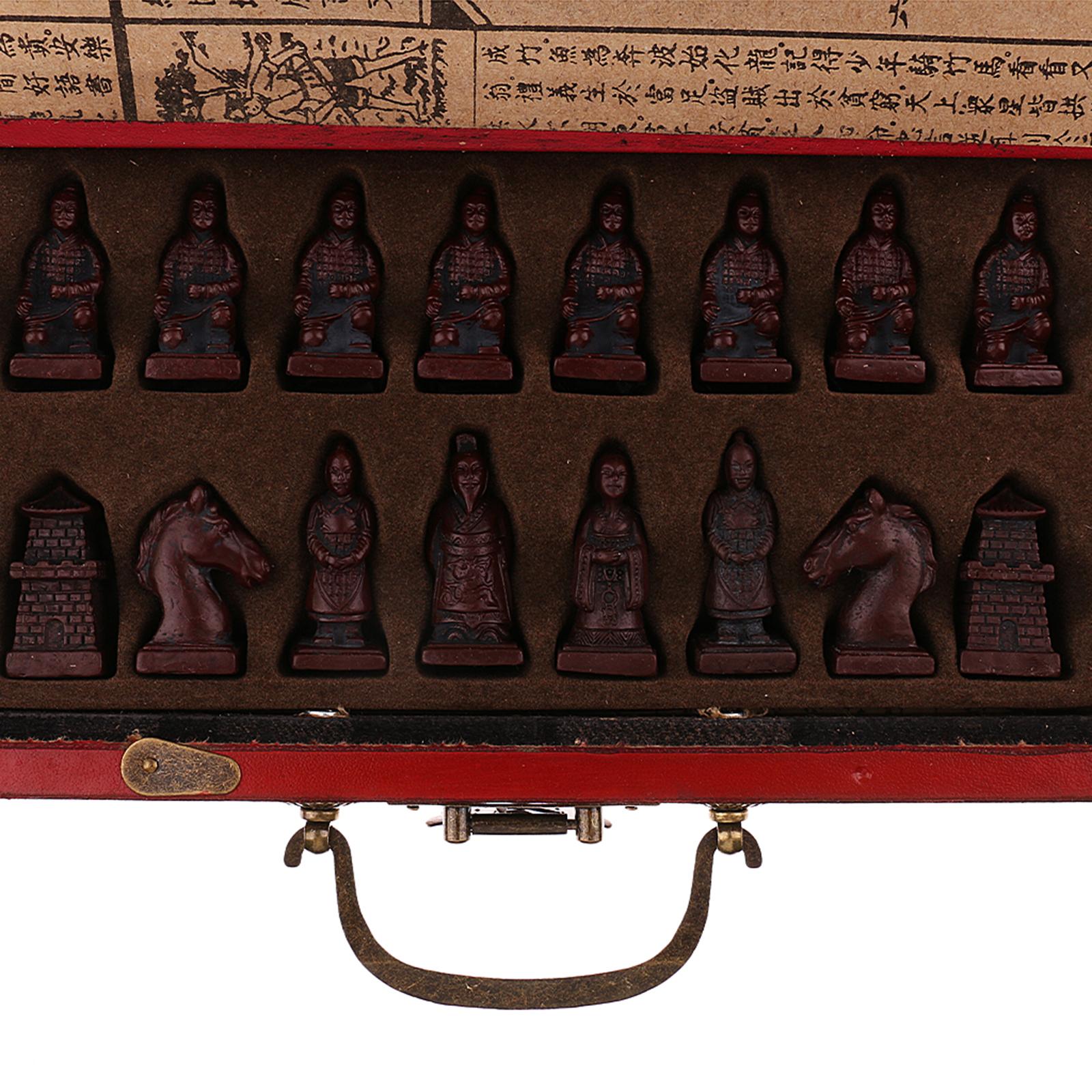 접이식 체스 보드 게임 레진 중국 체스 세트 빈티지 수 - Board Game Or Boardgame 리뷰 및 가격