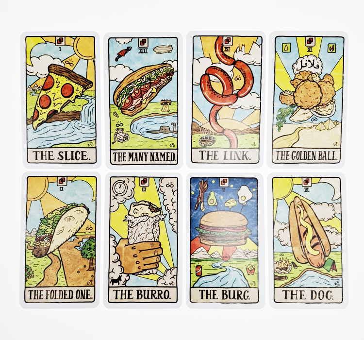 새로운 78개의 일러스트 음식 및 음료 카드 타로 컬렉 - Board Game Oracle 리뷰 및 가격