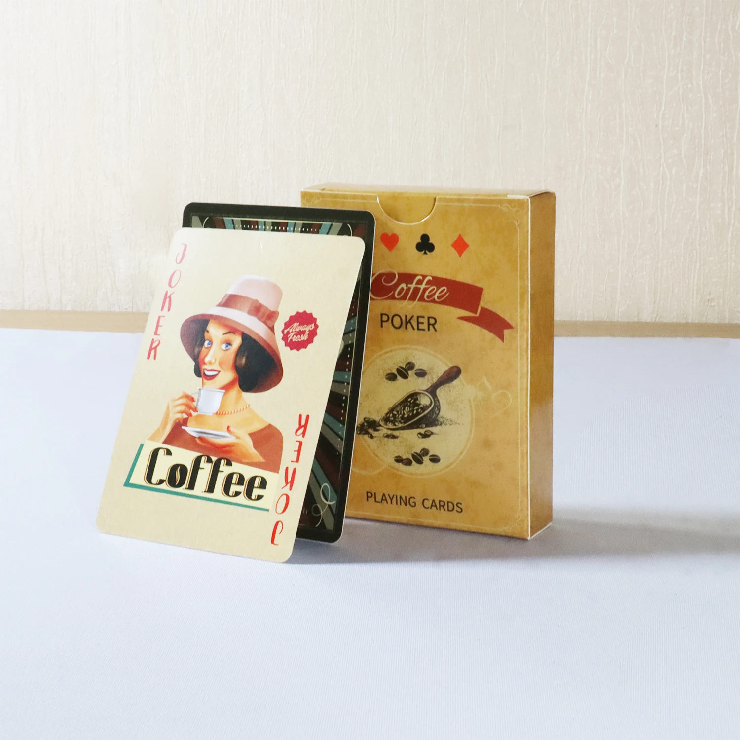 커피 페이퍼 플레잉 카드, 빈티지 스타일, 54 카드, - Board Game Vantage 리뷰 및 가격