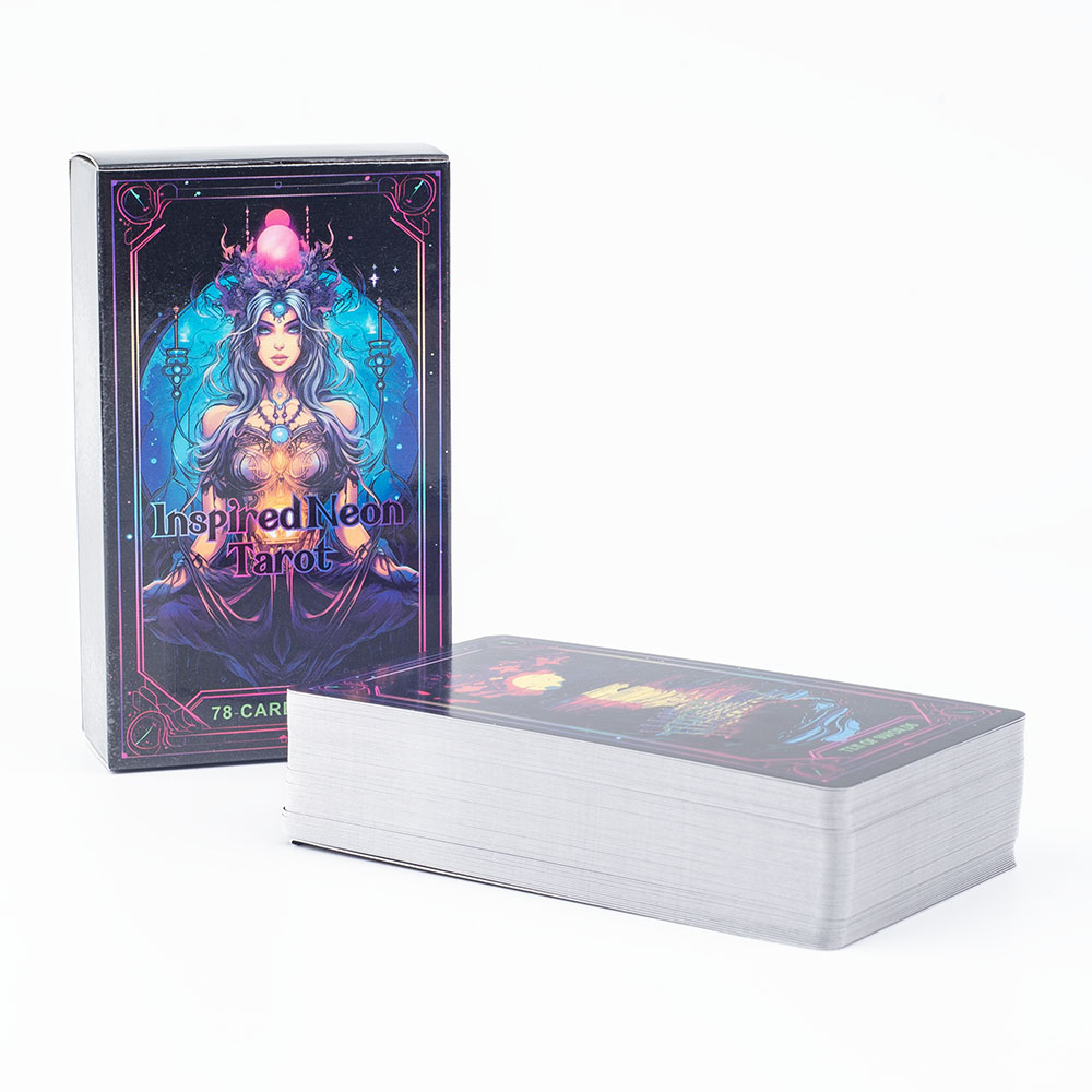 영감을 주는 네온 타로 카드 78장 영어 비전 점술 에 - Board Game Quantum 리뷰 및 가격