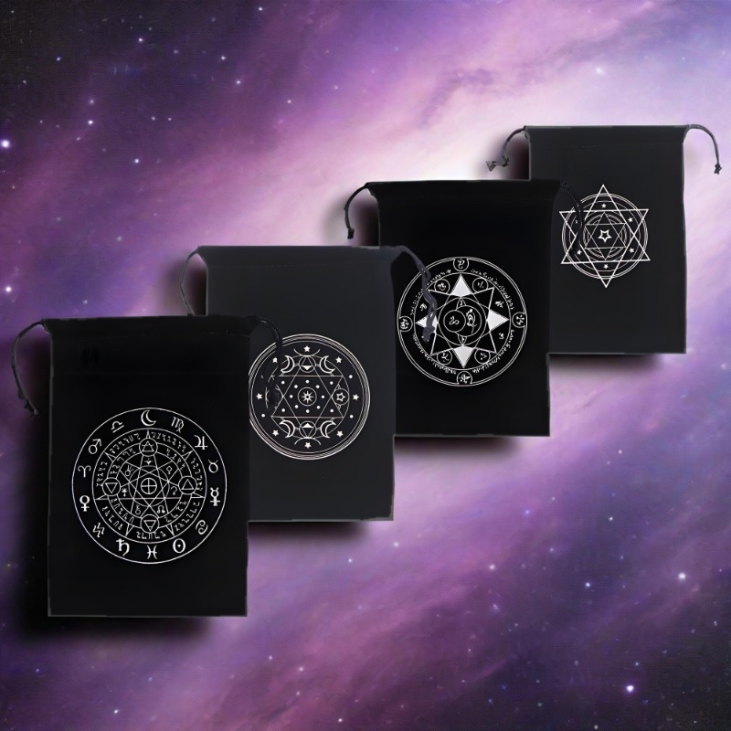 1 조각 12x18cm 블랙 벨벳 타로 가방 카드 보관 - Board Game Oracle 리뷰 및 가격