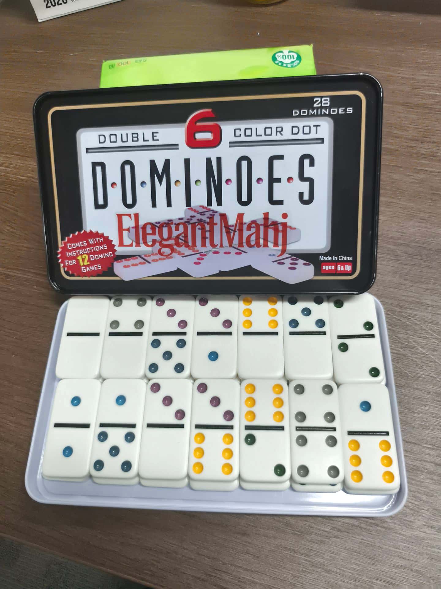 엘레강트마히 더블 식스 도미노 세트 (성인용, 틴 박스 - Board Game Box 리뷰 및 가격