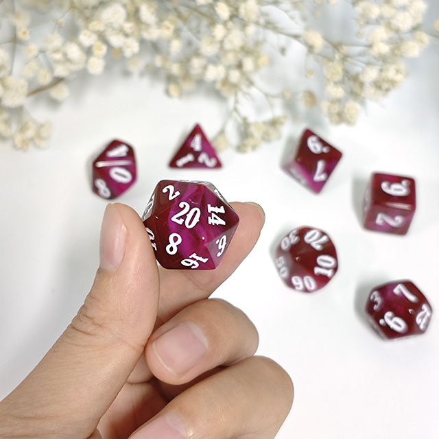 블렌드 컬러 아크릴 소재 주사위 세트 게임 디지털 주사 - Board Game Digital 리뷰 및 가격